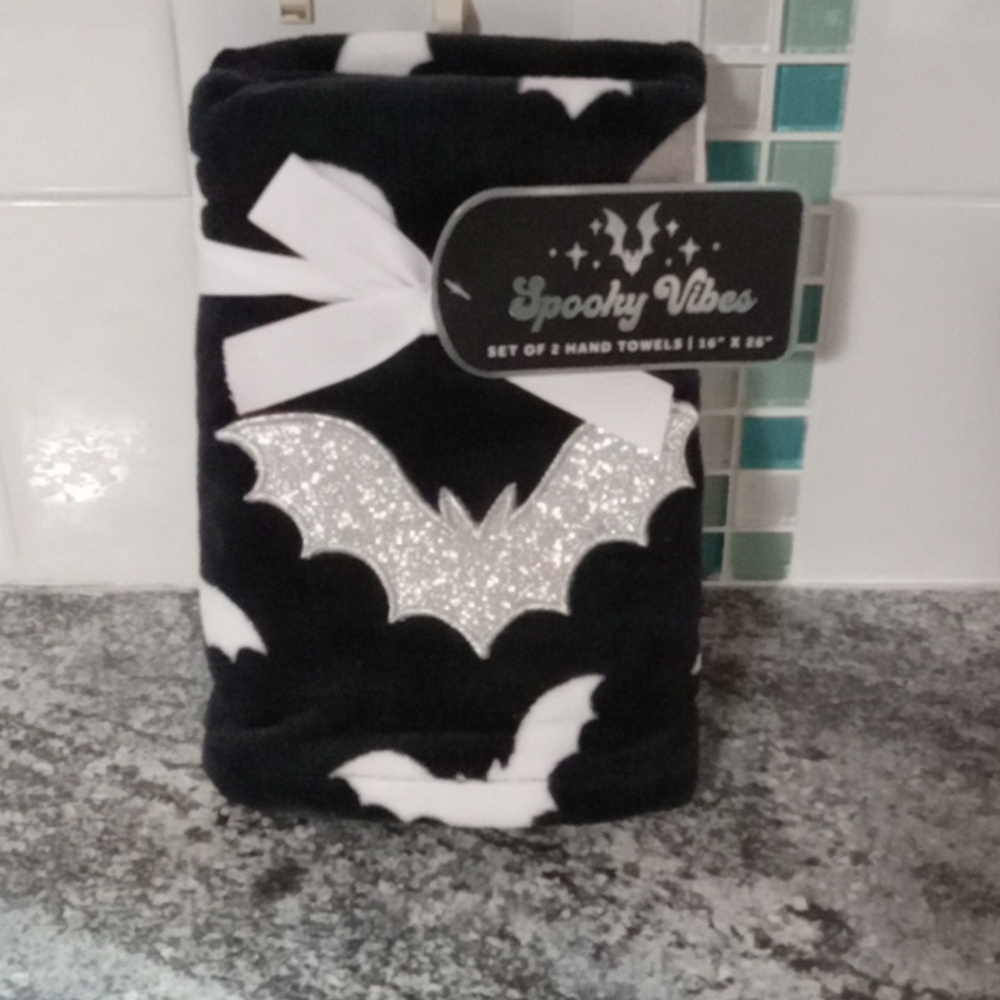 Halloween hand towel set Bats🦇🦇🦇🦇